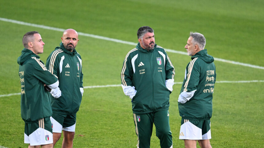 Azzurri: Gattuso verso il 4-4-2, duello Retegui-Scamacca - Calcio