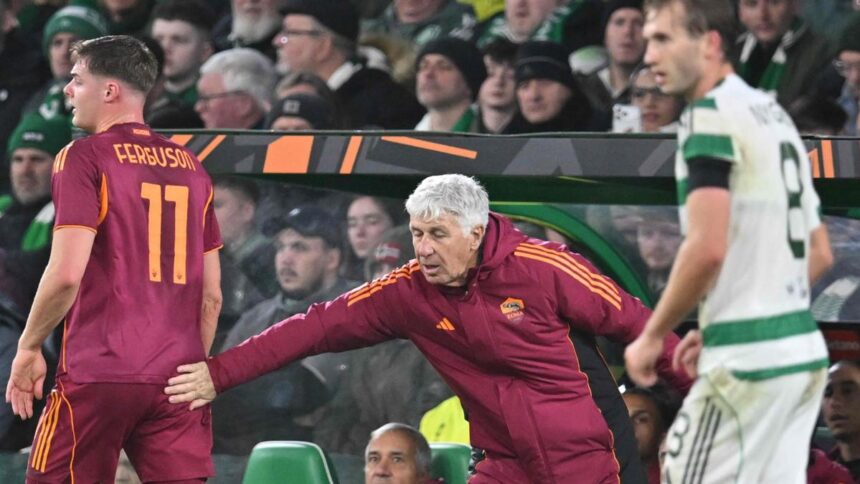 Roma, Gasperini dopo il Celtic "Che serata! Ferguson? Serve pazienza"