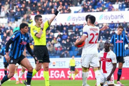 rosso choc dopo mezzora, duro attacco alla Lega, la Dea affronterà la Juve ai quarti