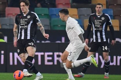 un gol dubbio al 95' frena i biancocelesti