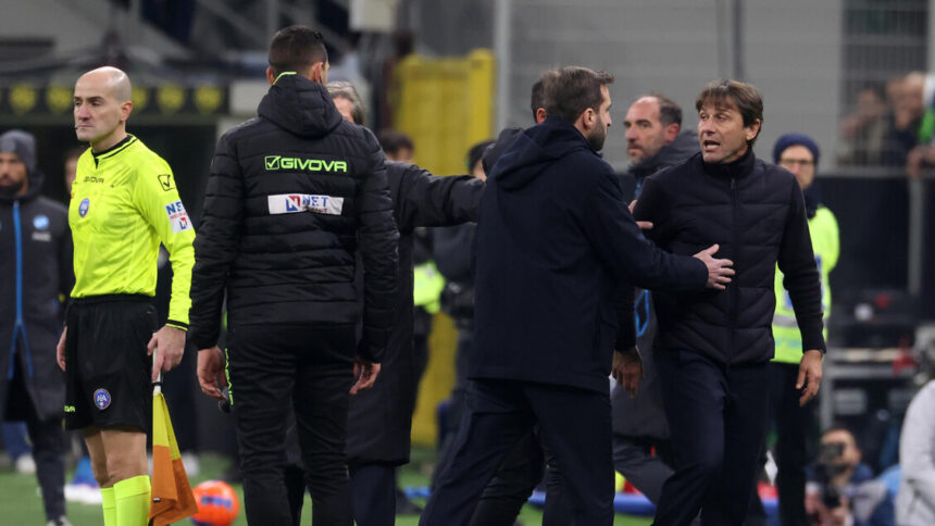 Due giornate di squalifica a Conte per il parapiglia in Inter-Napoli - Calcio