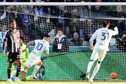 perla Lautaro Martinez, vola Chivu ancora di corto muso