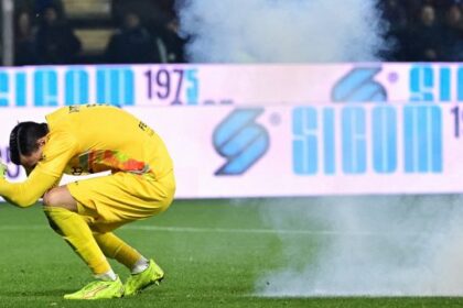 un petardo colpisce Audero, Chivu sconvolto, nerazzurri a rischio stangata
