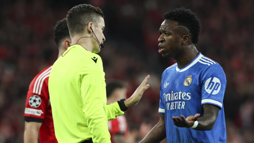 Champions: insulti razzisti a Vinicius, stop di 10 minuti in Benfica-Real - Calcio