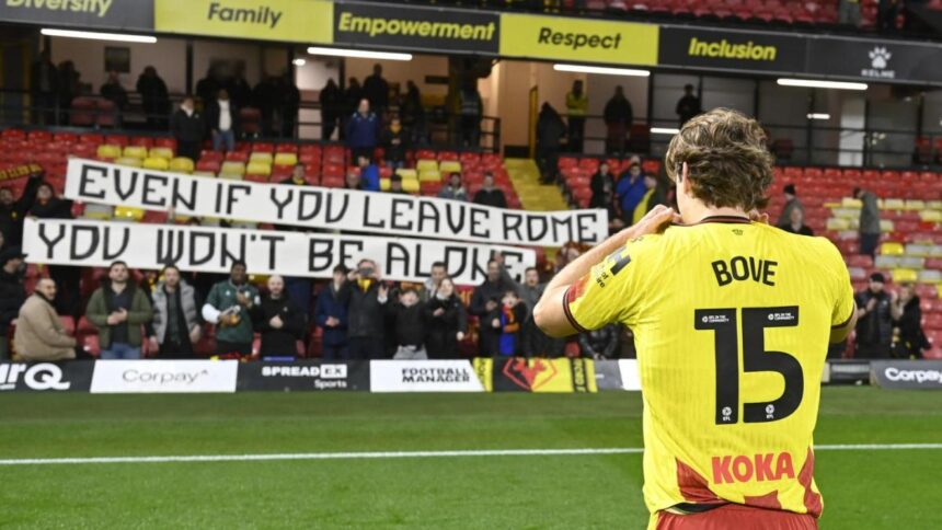 Watford, Bove è tornato al gol. Il primo dopo l'arresto cardiaco