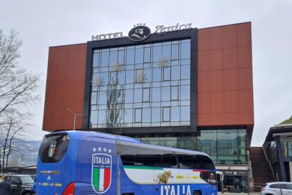 Bosnia-Italia: il pullman degli azzurri arrivato a Zenica - LIVEBLOG - Calcio