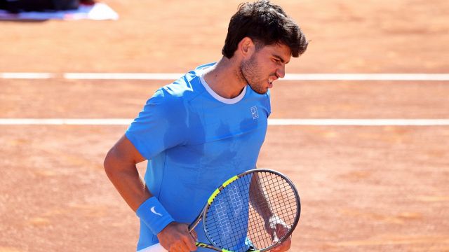 a rischio pure Wimbledon, Carlos si consola con un videogame