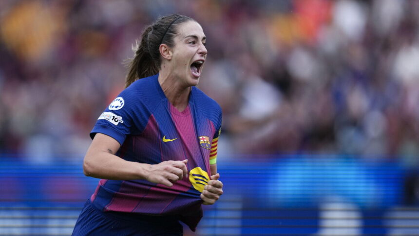 Stella del Barca Alexia Putellas saluta dopo 14 anni - Calcio