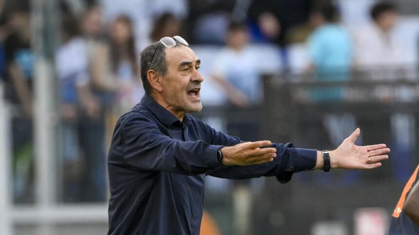 Sarri prima di Roma-Lazio contro la Lega: gli orari e la Champions