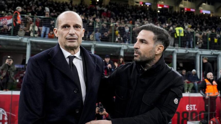 Panchine di A tra senatori come Allegri e Spalletti e giovani come Chivu e Fabregas