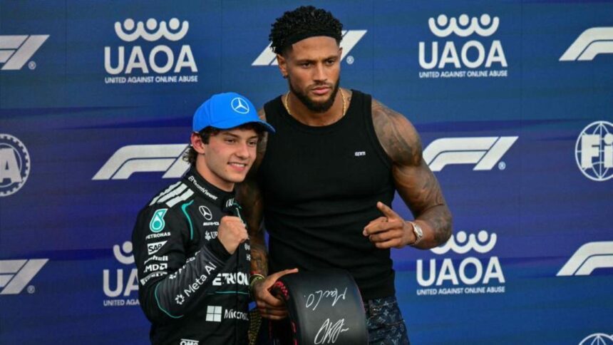 Kimi Antonelli premiato da Okoye a Silverstone: i motivi