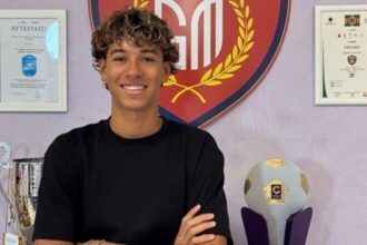Chi è Aron Ferrari, il figlio di Aida Yespica e Matteo Ferrari rinnova col Guidonia Montecelio in Serie C