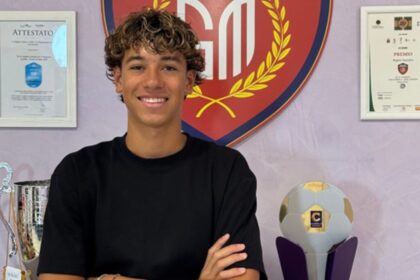 Chi è Aron Ferrari, il figlio di Aida Yespica e Matteo Ferrari rinnova col Guidonia Montecelio in Serie C