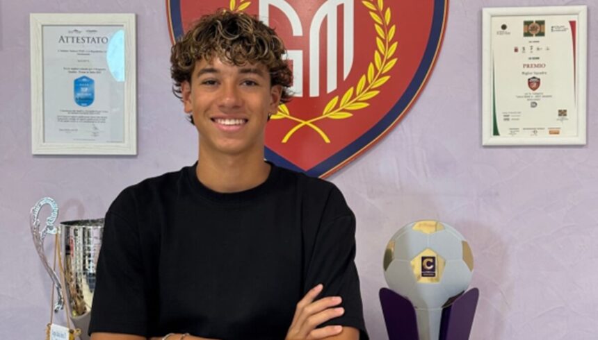 Chi è Aron Ferrari, il figlio di Aida Yespica e Matteo Ferrari rinnova col Guidonia Montecelio in Serie C