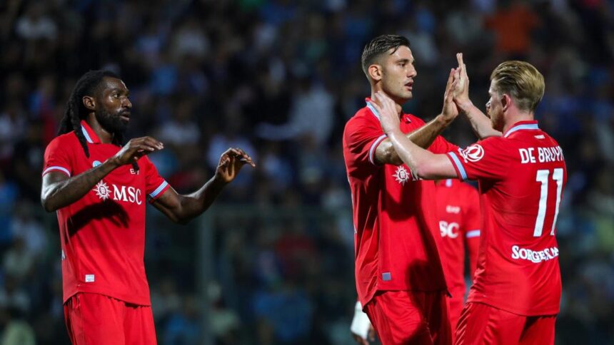 Napoli-Aris Salonicco 6-2 in amichevole