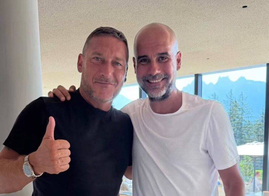 Reunion tra leggende in Trentino Alto Adige: Totti incontra Guardiola