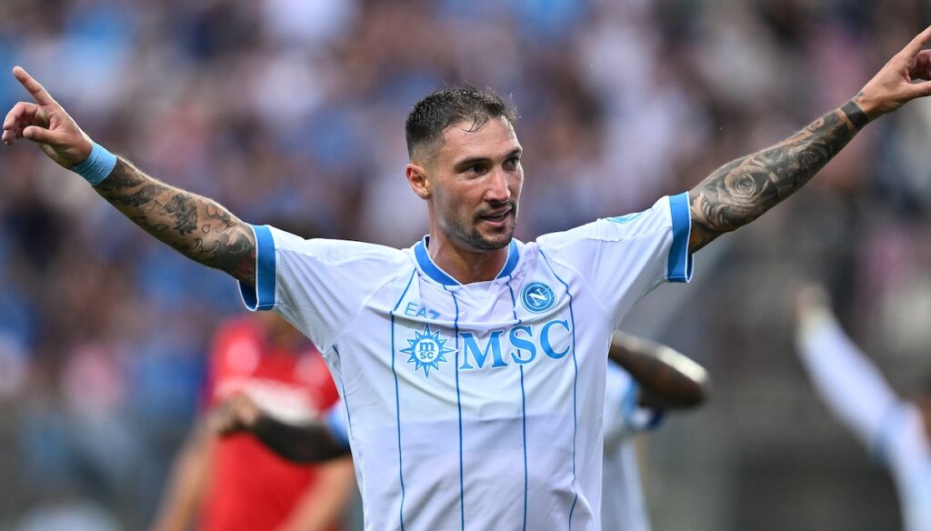 Pagelle Napoli-Osasuna 2-1: sorpresa Lucca, eurogol di Politano. Spinazzola e Anguissa sugli scudi