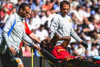 dopo 27' col Cardiff esce in barella in lacrime, Dybala rigore da schiaffi, i giallorossi prendono 3 gol in 45'