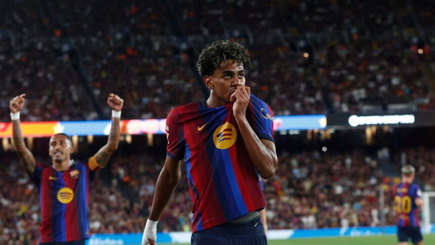 Liga: doppiette di Yamal e di Raphinha, il Barcellona batte Rayo Vallecano 5-2 - Calcio