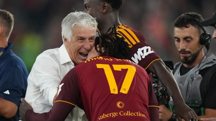 Roma, Gasperini dopo la vittoria sull'Atalanta