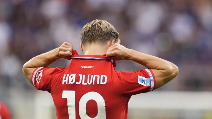 Hojlund sui social dopo la sconfitta contro l'Inter: "Doveva essere una foto diversa"